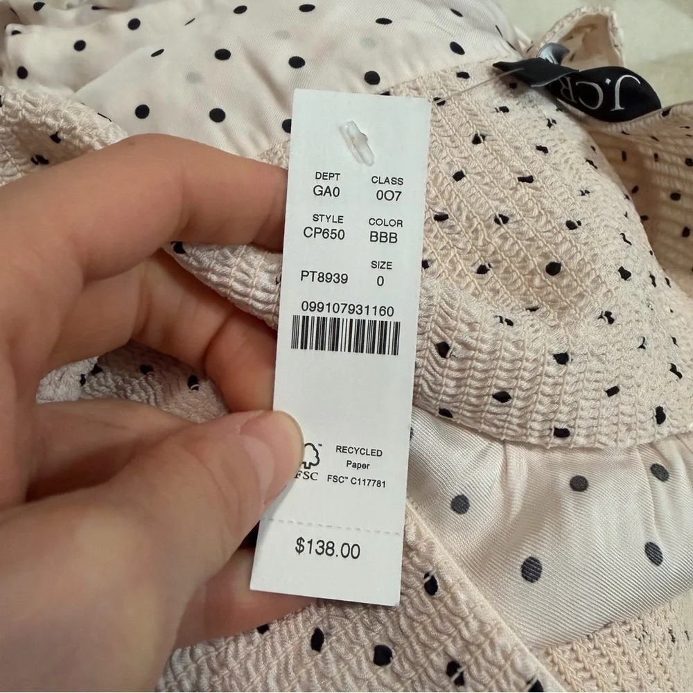 J crew Veranda shirt in dot print